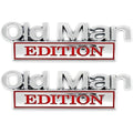 2pack Old Man Edition Emblems, Seabee Emblem 3D Badge Decal Car Truck
